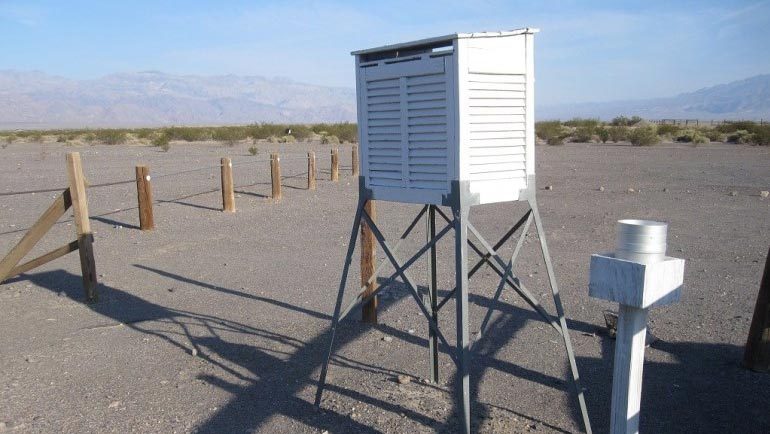 Wetterstation im Death Valley