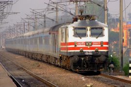 Zug der indischen Bahn