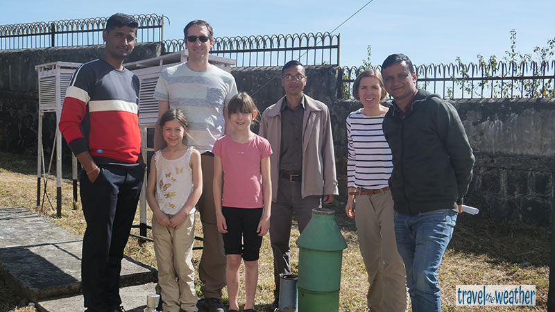 Die Wetterstation in Cherrapunji