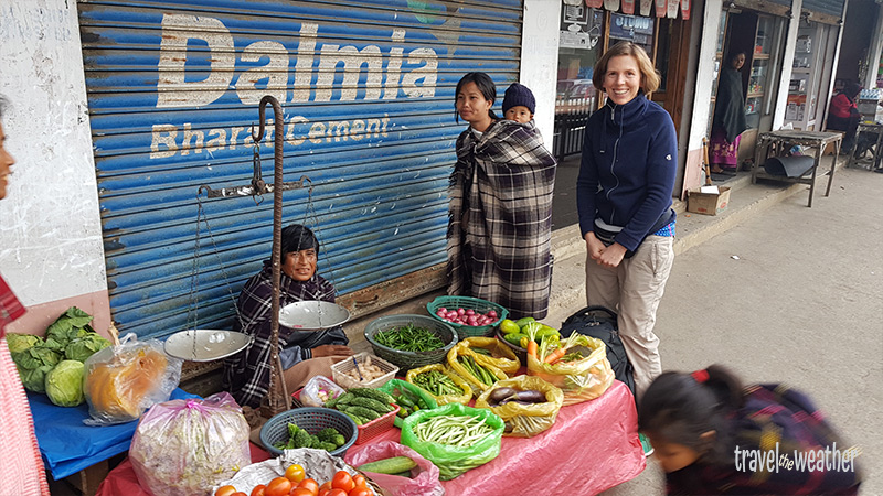 Gemüse Meghalaya, Markt in Indien