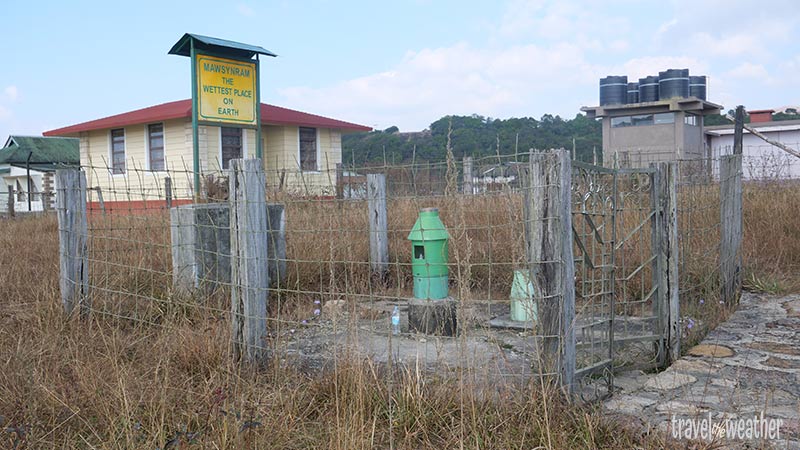 Die Wetterstation von Mawsynram