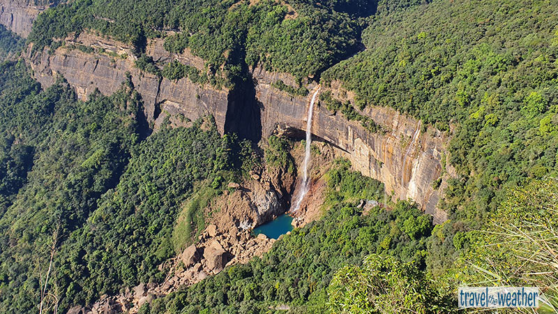 nohaikita Falls in Cherrapunji/Sohra