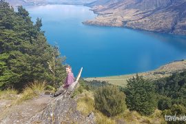 Beim Wandern am Lake Hawea.