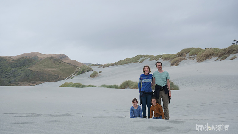 Einer der schönsten Plätze unserer Reise: Der Wharariki Beach.