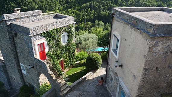 Das Dorf Coletta in Italien. 