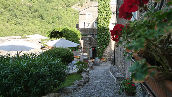Das Dorf Coletta in Italien. 